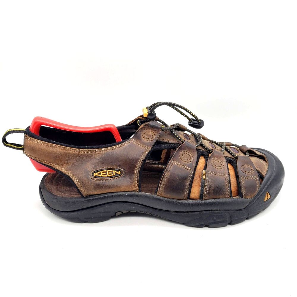 Keen Newport Brown Leather Waterproof Hiking Sandals Mens Size 10.5 Fisherman